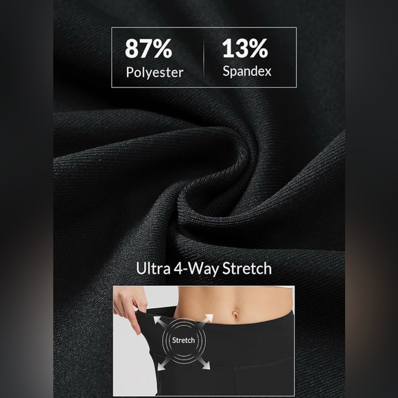 NEW - Small Rosvigor Black 
Capri loose Active Yoga Pants - Picture 2 of 9